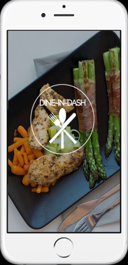 Dine-In-Dash app on Iphone